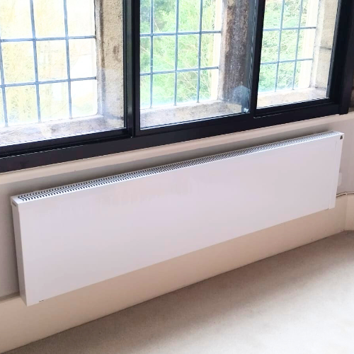Aluminium 2500w Wall Mounted Electric Radiator - Horizontal