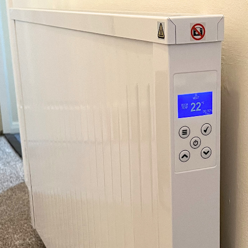 Aluminium 2000w Wall Mounted Electric Radiator - Horizontal