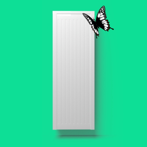 Aluminium 1600w Wall Mounted Electric Radiator - Vertical